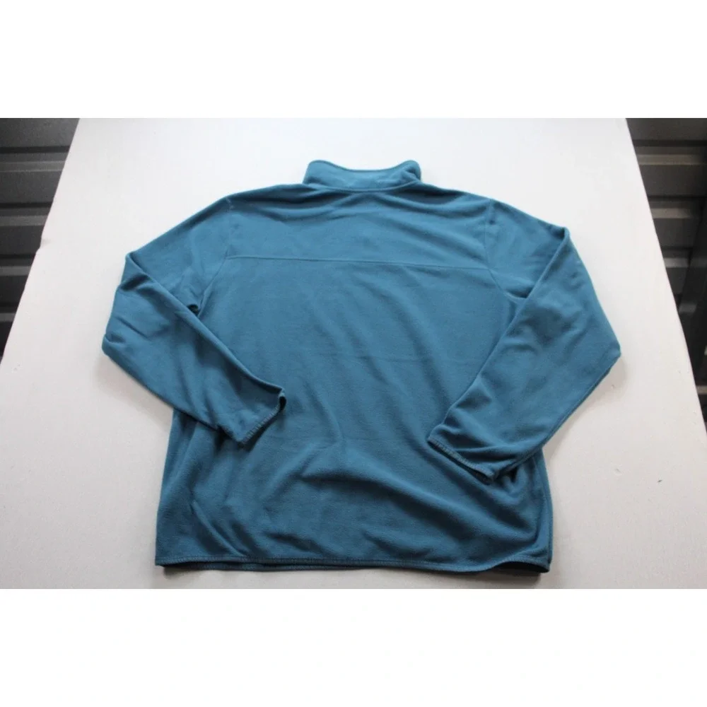 The North Face Men Blue Sweater Quarter Zip Long Sleeve Mock Neck Size XXL